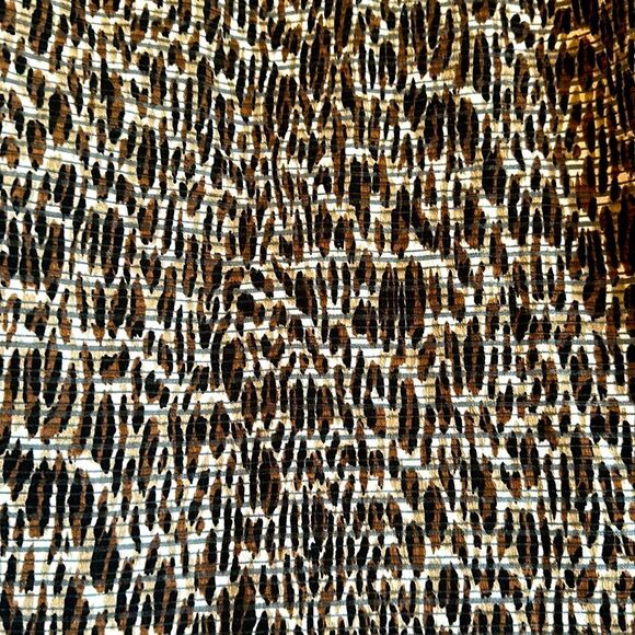 Susan Lawrence Black and Brown Patterned Top Size Large - Picture 4 of 5